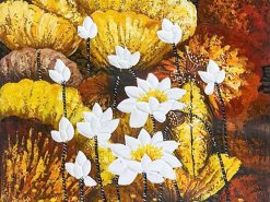 Tranh sơn dầu Hoa Sen