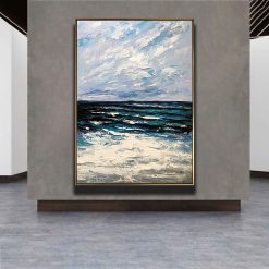 Tranh sơn dầu Biển Xanh Sóng Vỗ THH24