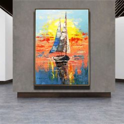 Tranh sơn dầu Cánh Buồm Hiện Đại THH22