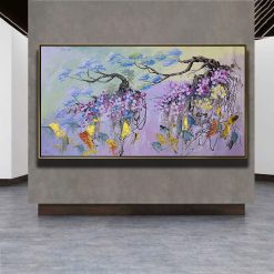 Tranh sơn dầu Hoa Đăng Vũ THH29