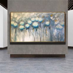 Tranh sơn dầu Hoa Trắng Thanh Khiết THH12