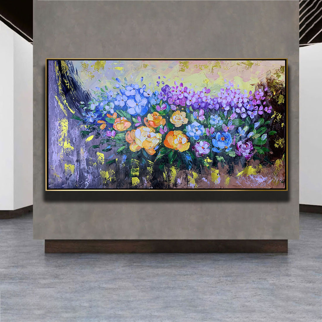 Tranh sơn dầu Hương Sắc Tịnh Hoa THH28