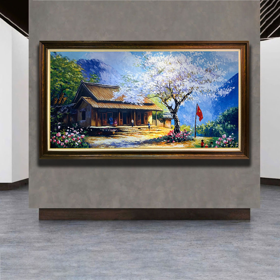 Tranh sơn dầu Phong Cảnh Tây Bắc THH10