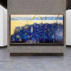 Tranh sơn dầu Sắc Lam Bình Yên THH11