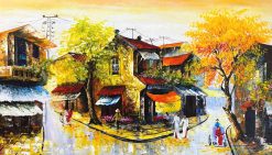 Tranh sơn dầu Phố Cổ