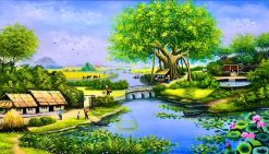 Tranh sơn dầu Đồng Quê