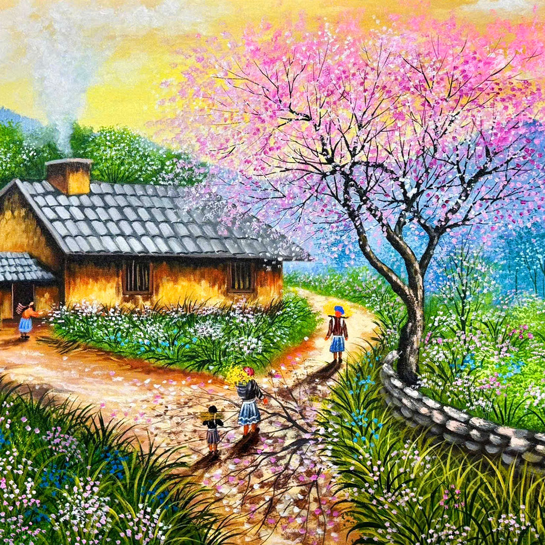 Tranh sơn dầu Tây Bắc