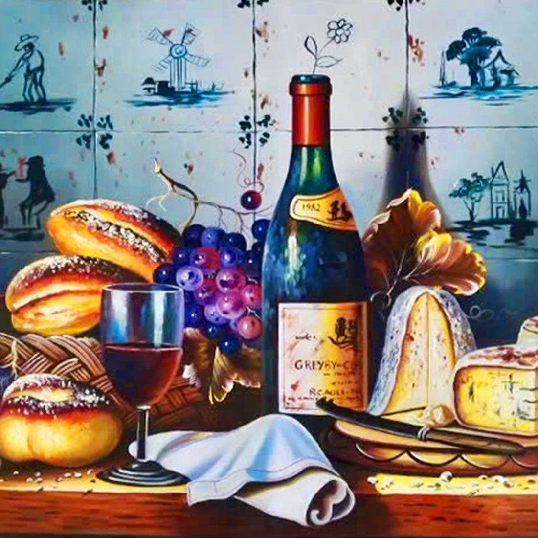 Tranh sơn dầu Tĩnh Vật