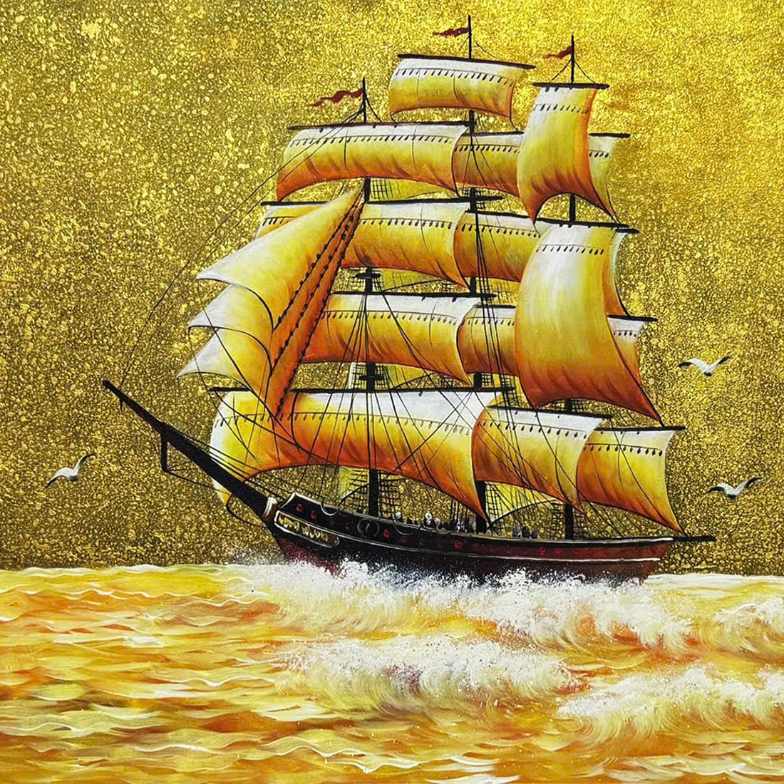 Tranh sơn dầu Phong Thủy