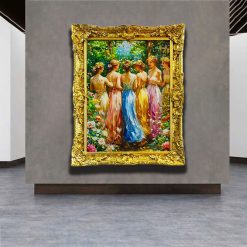 Tranh sơn dầu Dạ Hội Sắc Xuân THH65