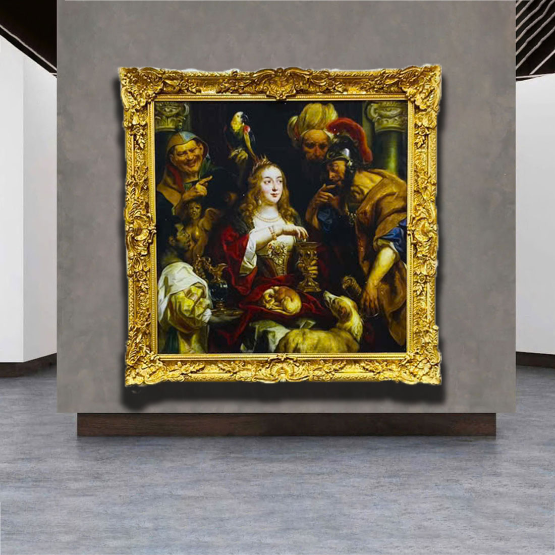 Tranh sơn dầu Đức TIn Vĩnh Cửu THH67