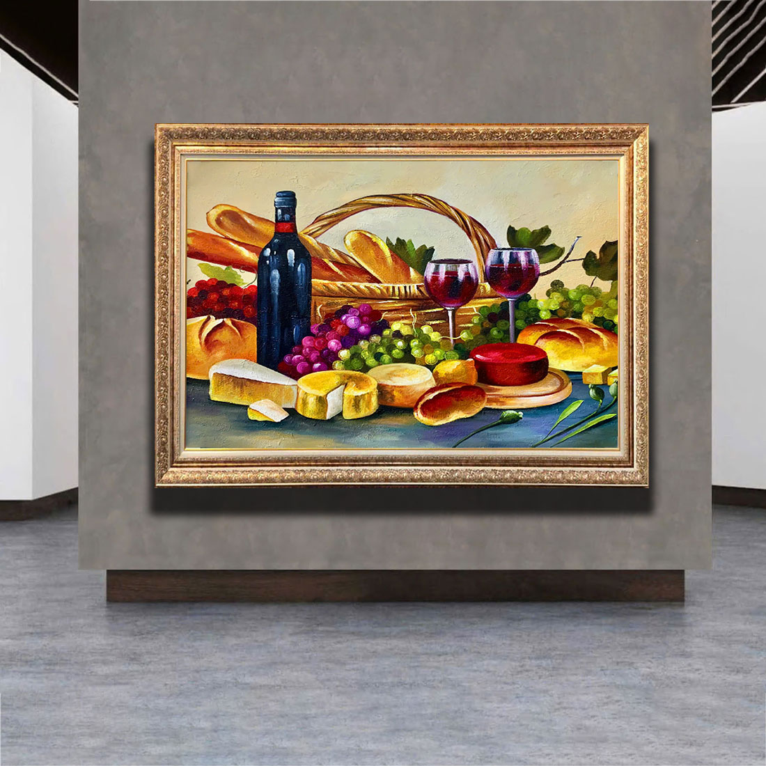 Tranh sơn dầu Tiệc Hoa Quả THH30