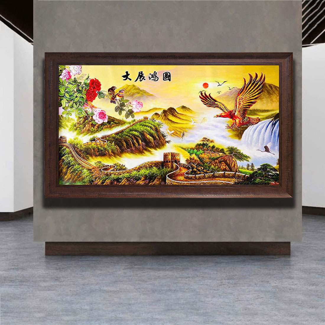 Tranh sơn dầu Trường Thành Phú Quý THH43